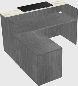 L-shaped modular reception