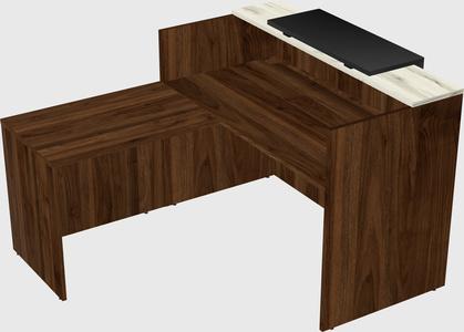 L-shaped modular reception