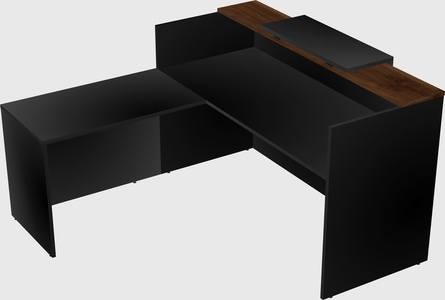 L-shaped modular reception