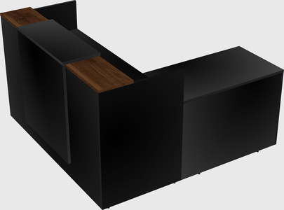 L-shaped modular reception