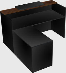 L-shaped modular reception