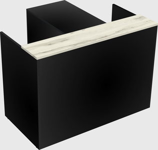 L-shaped modular reception