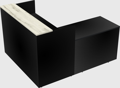 L-shaped modular reception