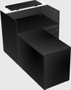 L-shaped modular reception