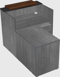 L-shaped modular reception