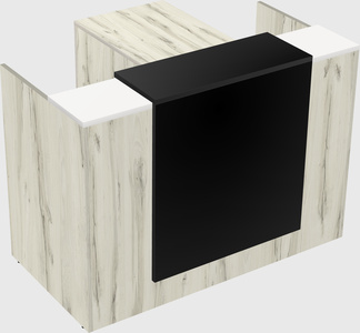 L-shaped modular reception