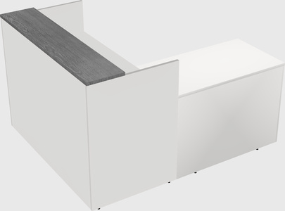 L-shaped modular reception