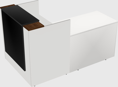 L-shaped modular reception