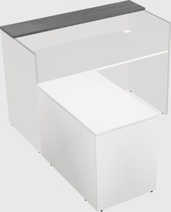 L-shaped modular reception