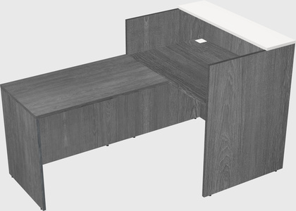 L-shaped modular reception