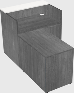 L-shaped modular reception