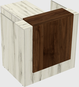 L-shaped modular reception