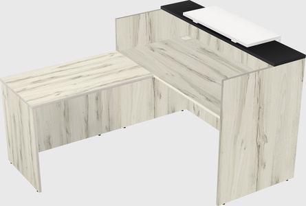L-shaped modular reception