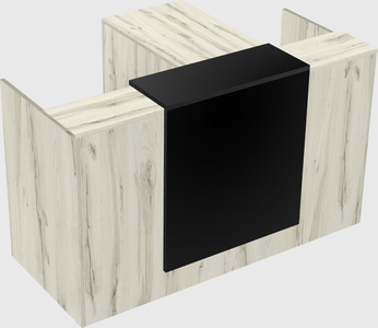 L-shaped modular reception