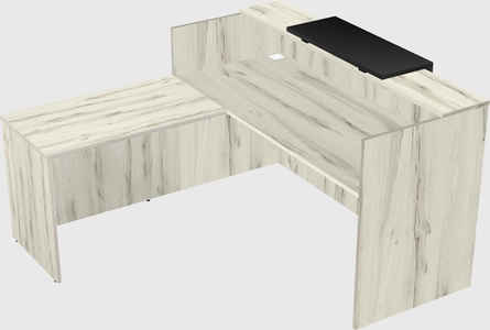 L-shaped modular reception