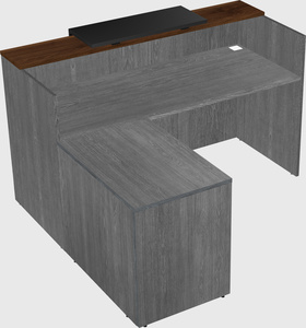 L-shaped modular reception