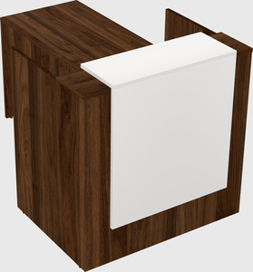 L-shaped modular reception