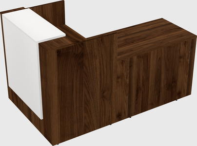 L-shaped modular reception