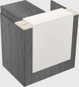 L-shaped modular reception