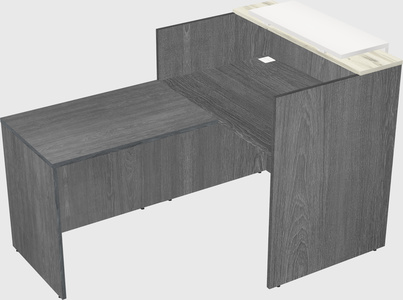 L-shaped modular reception