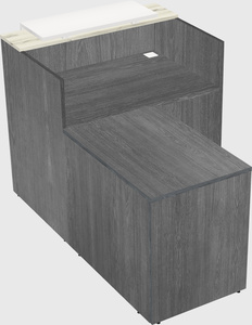 L-shaped modular reception
