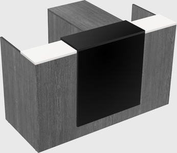 L-shaped modular reception