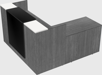 L-shaped modular reception