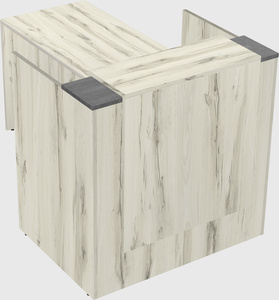 L-shaped modular reception