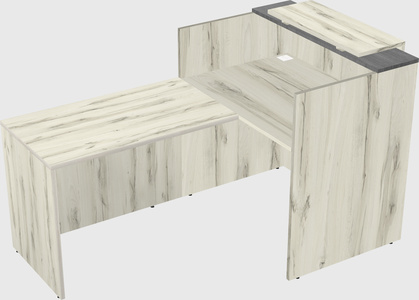 L-shaped modular reception