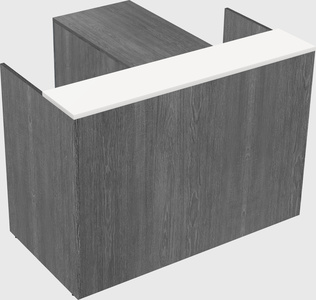 L-shaped modular reception