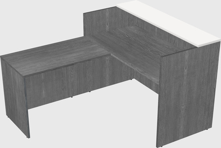 L-shaped modular reception