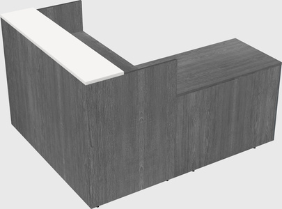 L-shaped modular reception