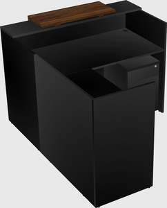 L-shaped modular reception