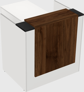 L-shaped modular reception