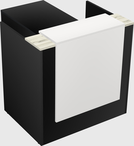L-shaped modular reception