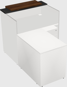 L-shaped modular reception