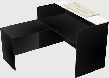 L-shaped modular reception