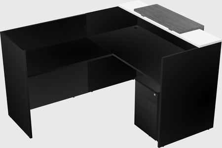 L-shaped modular reception