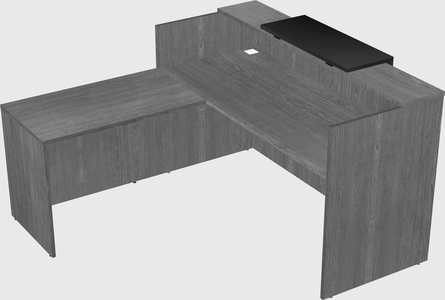L-shaped modular reception