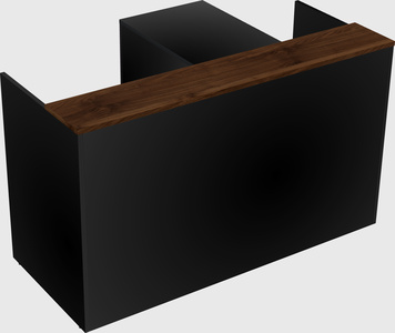 L-shaped modular reception