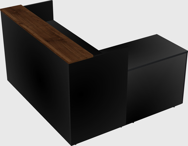 L-shaped modular reception