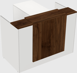 L-shaped modular reception