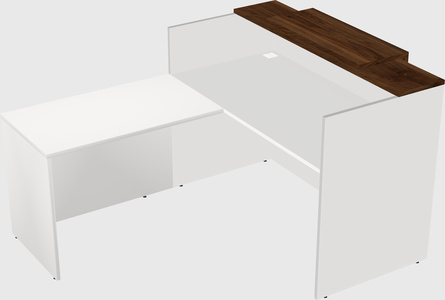 L-shaped modular reception