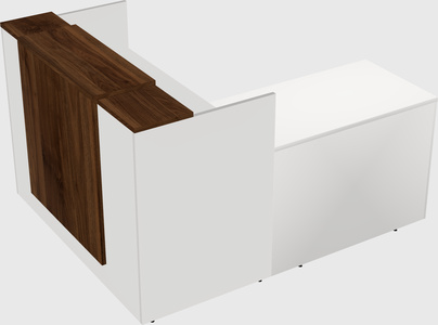 L-shaped modular reception