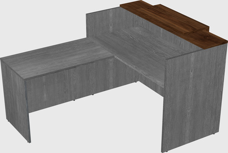 L-shaped modular reception