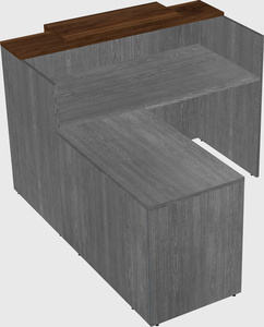 L-shaped modular reception