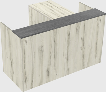 L-shaped modular reception