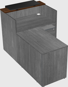 L-shaped modular reception