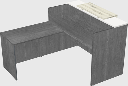 L-shaped modular reception