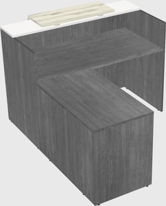 L-shaped modular reception